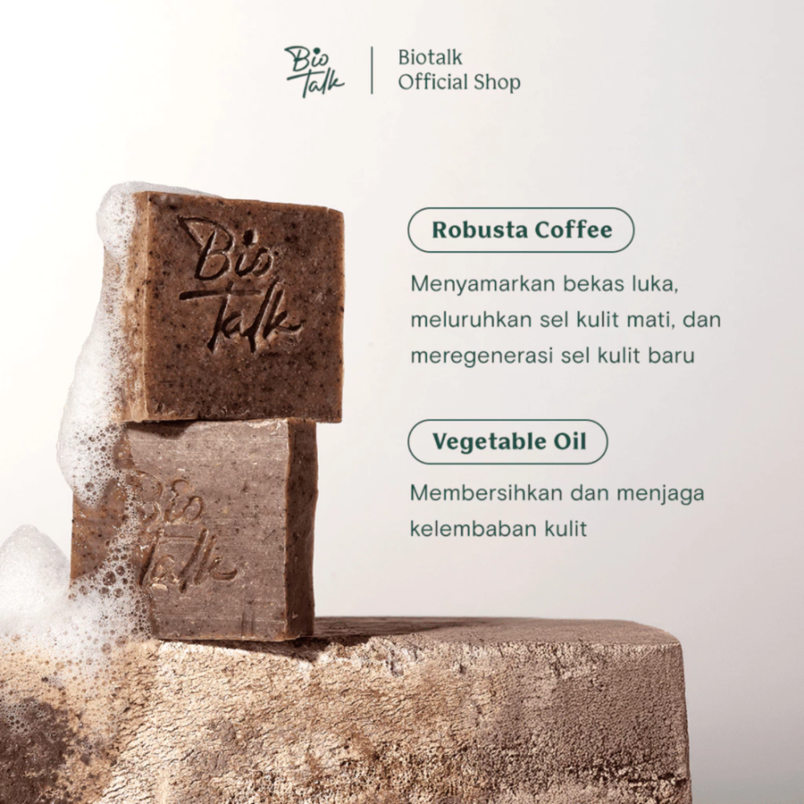 Biotalk Coffee Scrub Soap 120gram