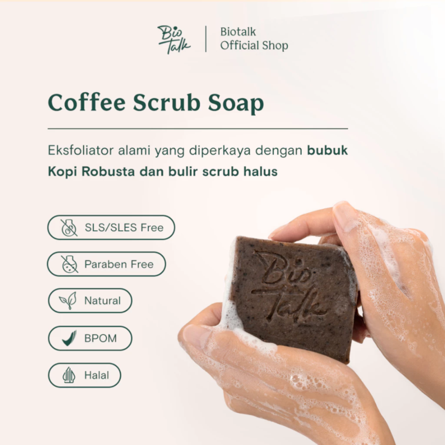 Biotalk Coffee Scrub Soap 120gram