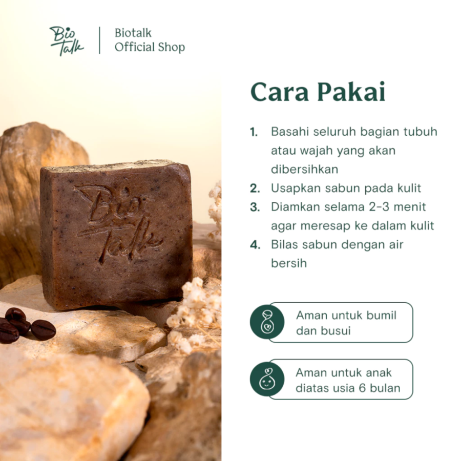 Biotalk Coffee Scrub Soap 120gram