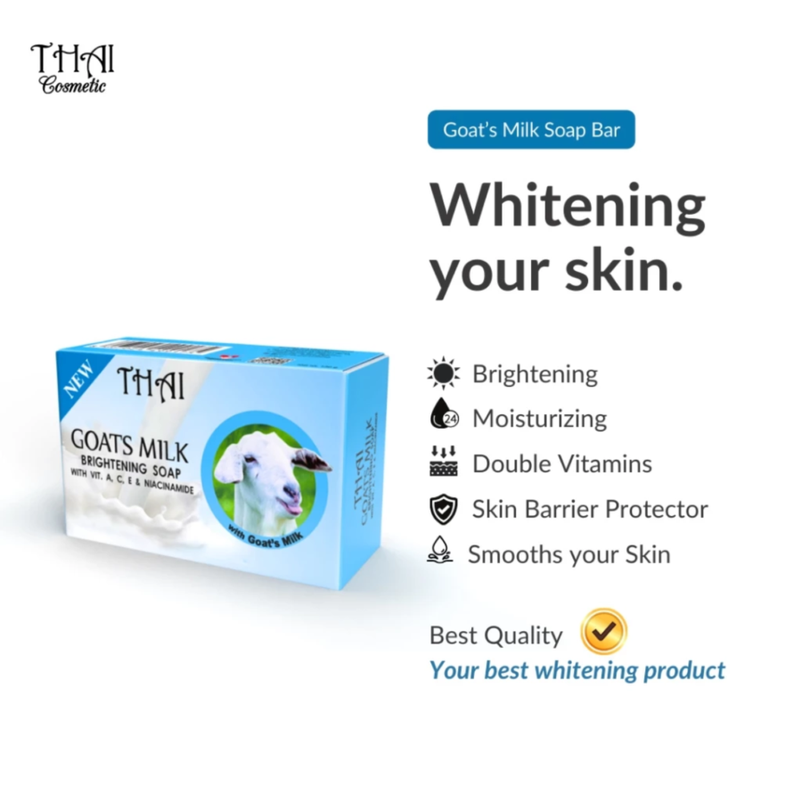 Thai Goats Milk Brightening Barsoap 130gram