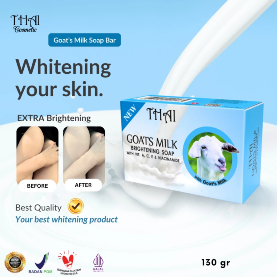 Thai Goats Milk Brightening Barsoap 130gram