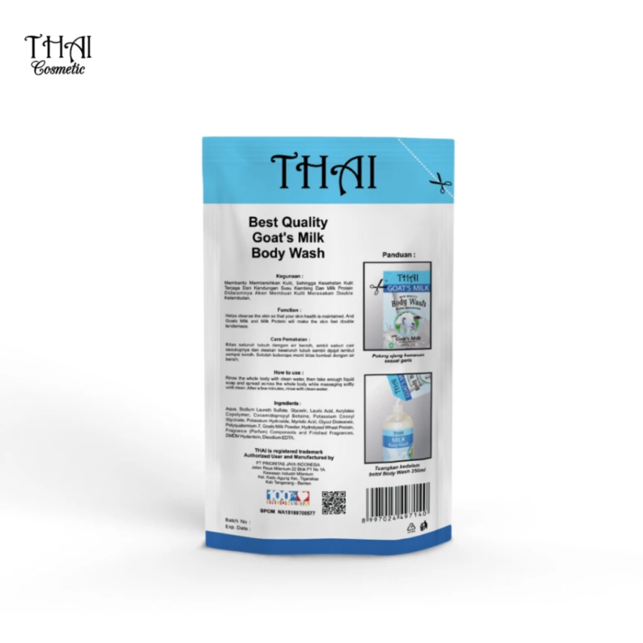 Thai Goats Milk Body Wash Refill 100ml