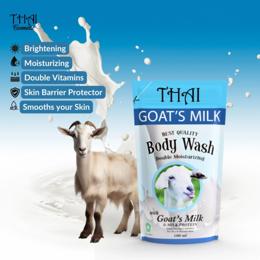 Thai Goats Milk Body Wash Refill 100ml