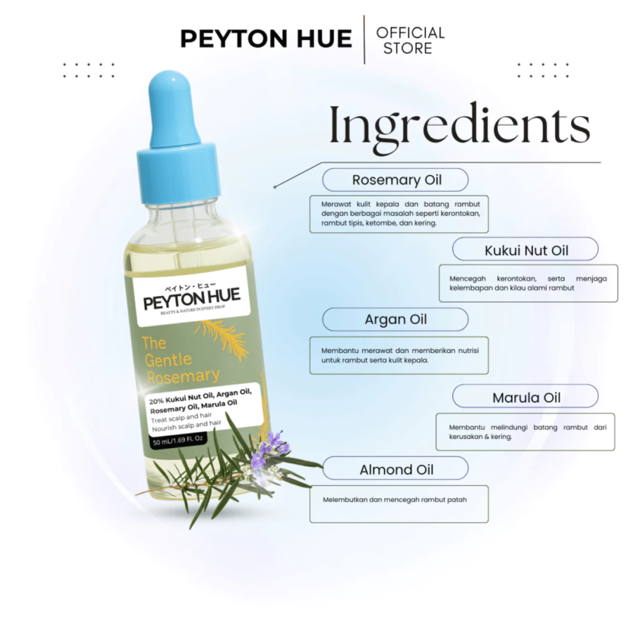 Peyton Hue The Gentle Rosemary Hair Oil Growth 50ml