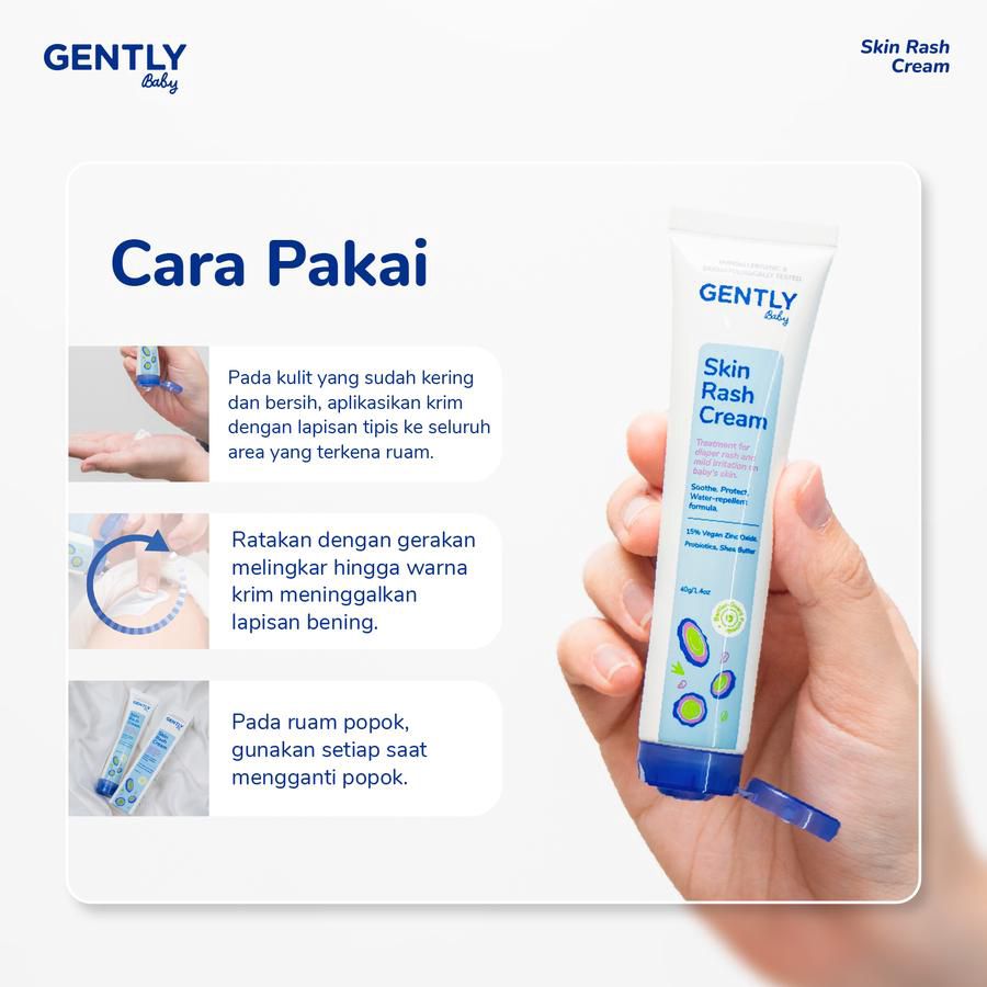 Gently Baby Skin Rash Cream Perawatan Bayi 40gram