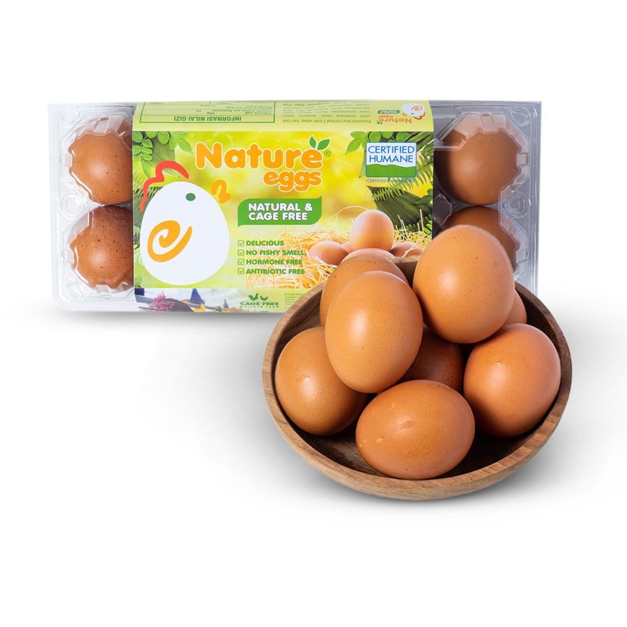 Nature Eggs Telur Ayam Organik Cage Free 10butir