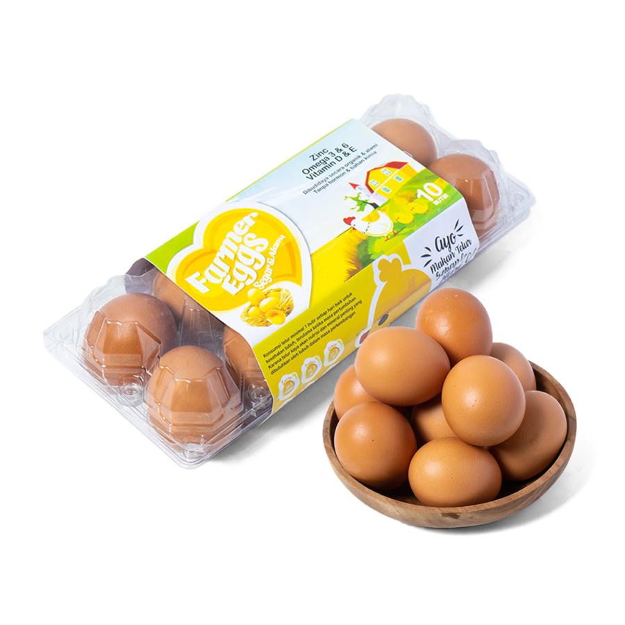 Farmer Eggs Telur Ayam Omega Organik 10butir
