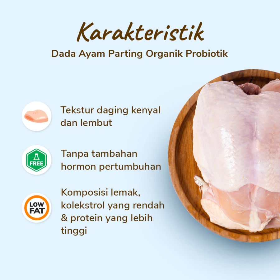 Dada Ayam Parting Organik Probiotik Natural Poultry 1kg