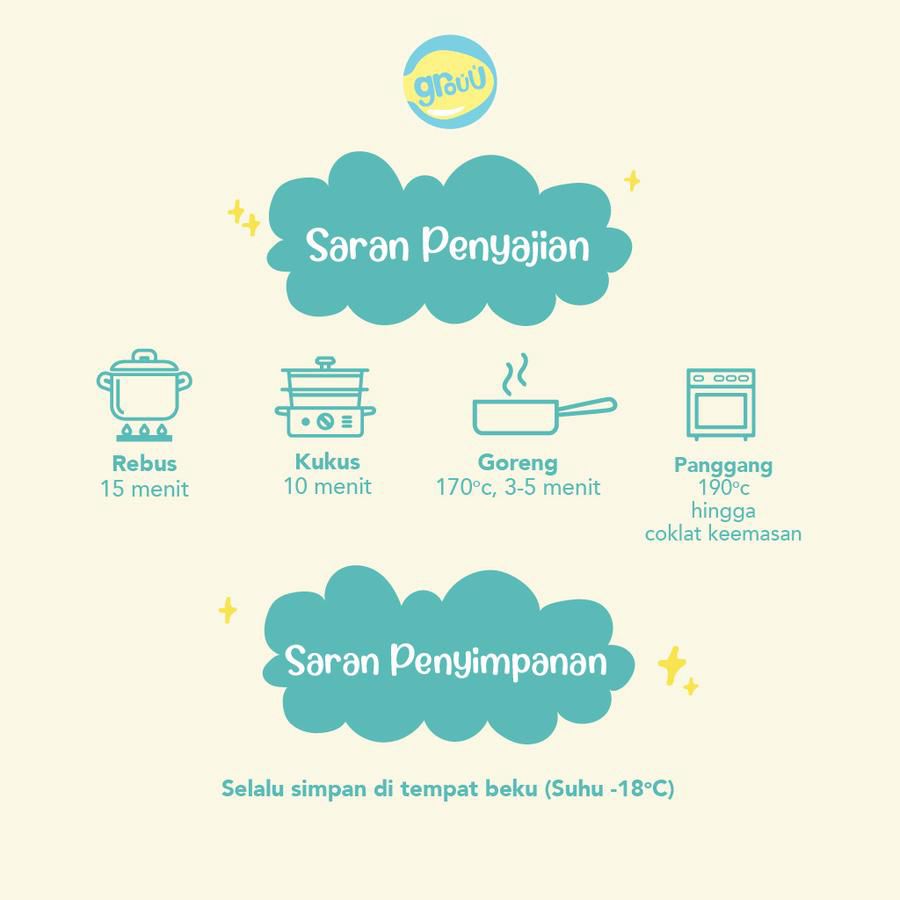 Grouu Finger Food Salmon Pom Pom MPASI Snack Bayi Anak 187gram