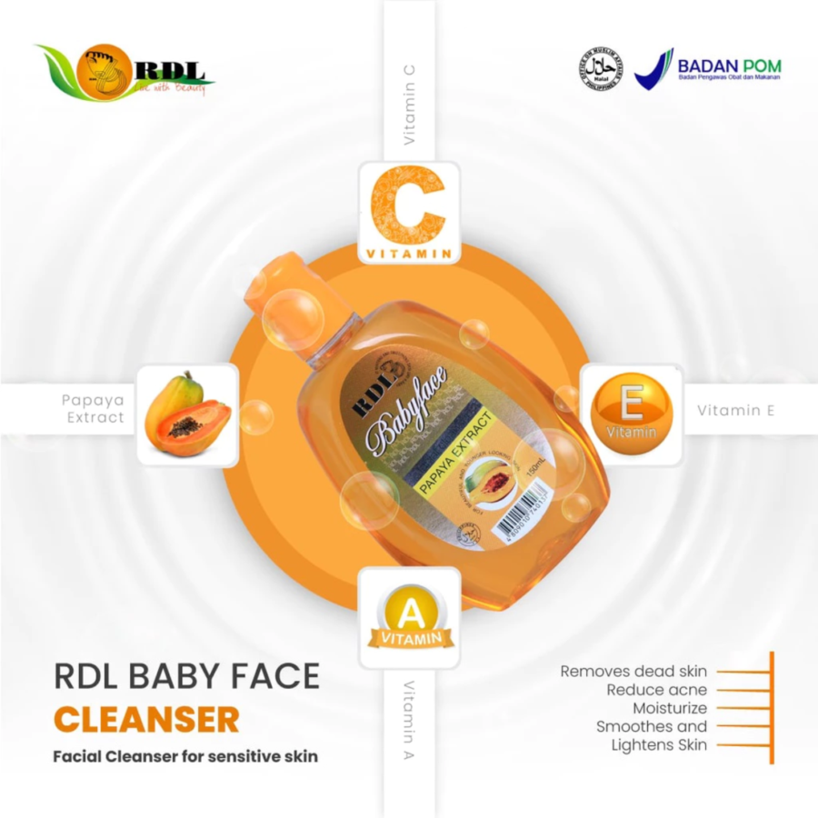 RDL Papaya Baby Face Facial Cleanser 150ml