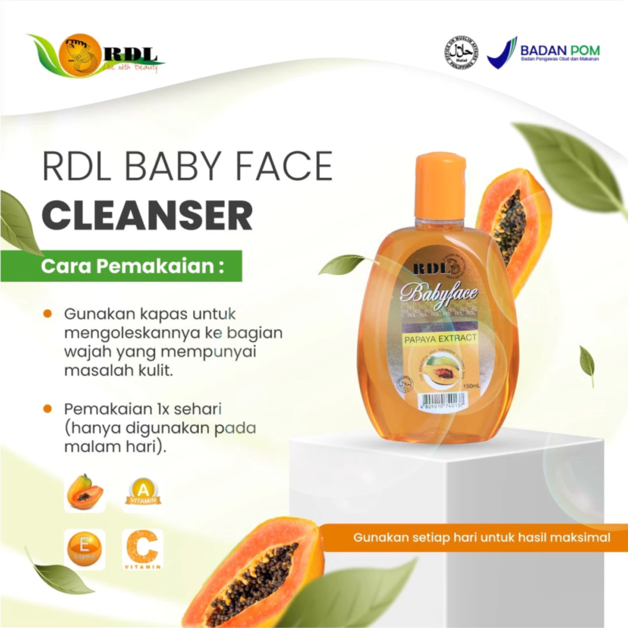 RDL Papaya Baby Face Facial Cleanser 150ml