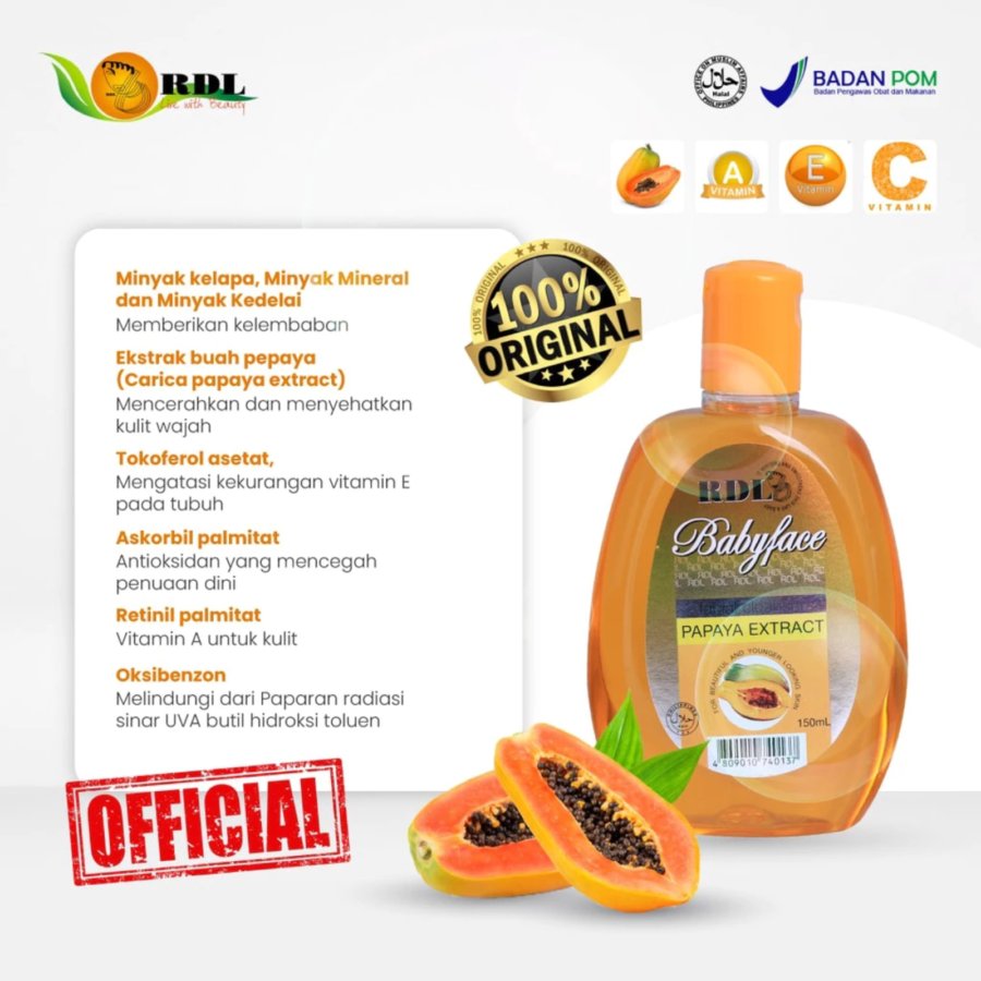 RDL Papaya Baby Face Facial Cleanser 150ml