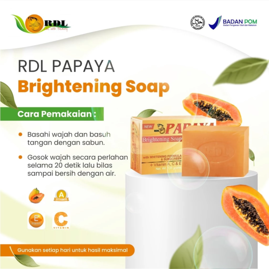 RDL Papaya Brightening Barsoap 135gram