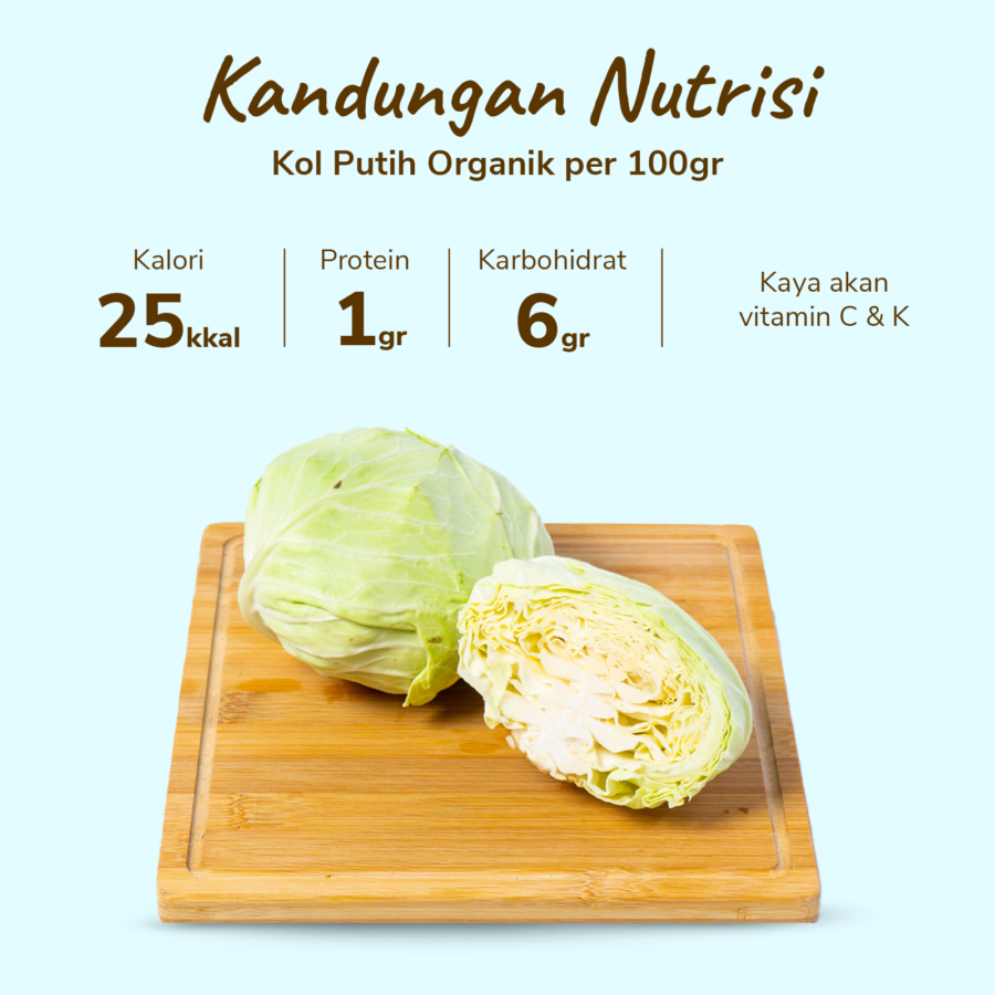 Kol Putih Organik 500gram