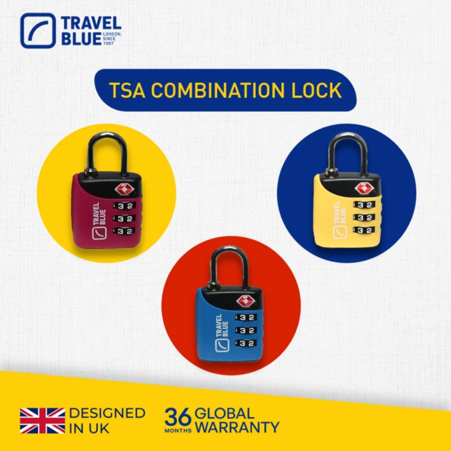 Travel Blue TSA Combination Lock New TB029 Gembok Koper 1pcs