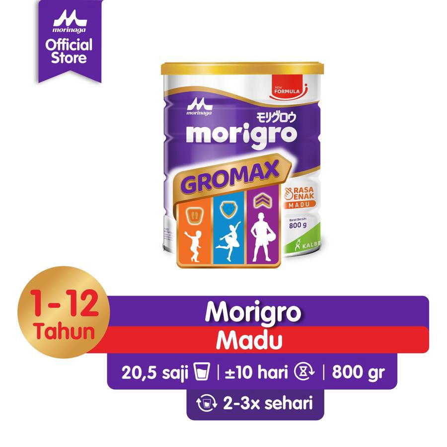 Morinaga Morigro Gromax Madu Susu Pertumbuhan Anak Usia 1-12 Tahun 800gram