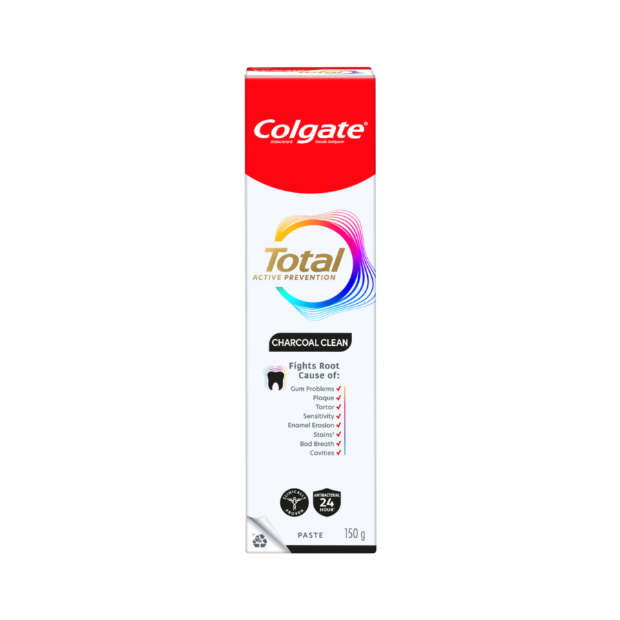 Colgate Total Active Prevention Charcoal Clean Toothpaste 150gram