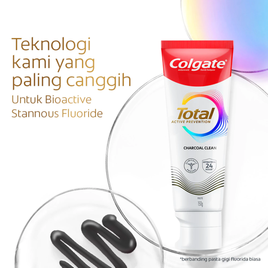 Colgate Total Active Prevention Charcoal Clean Toothpaste 150gram