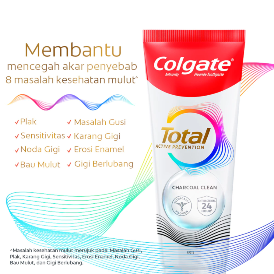 Colgate Total Active Prevention Charcoal Clean Toothpaste 150gram