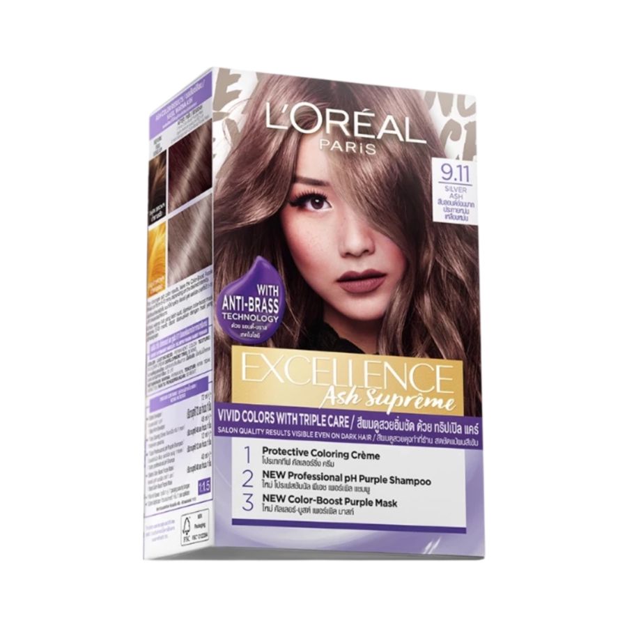 L'Oreal Excellence Ash Supreme 9.11 Silver Ash 48ml