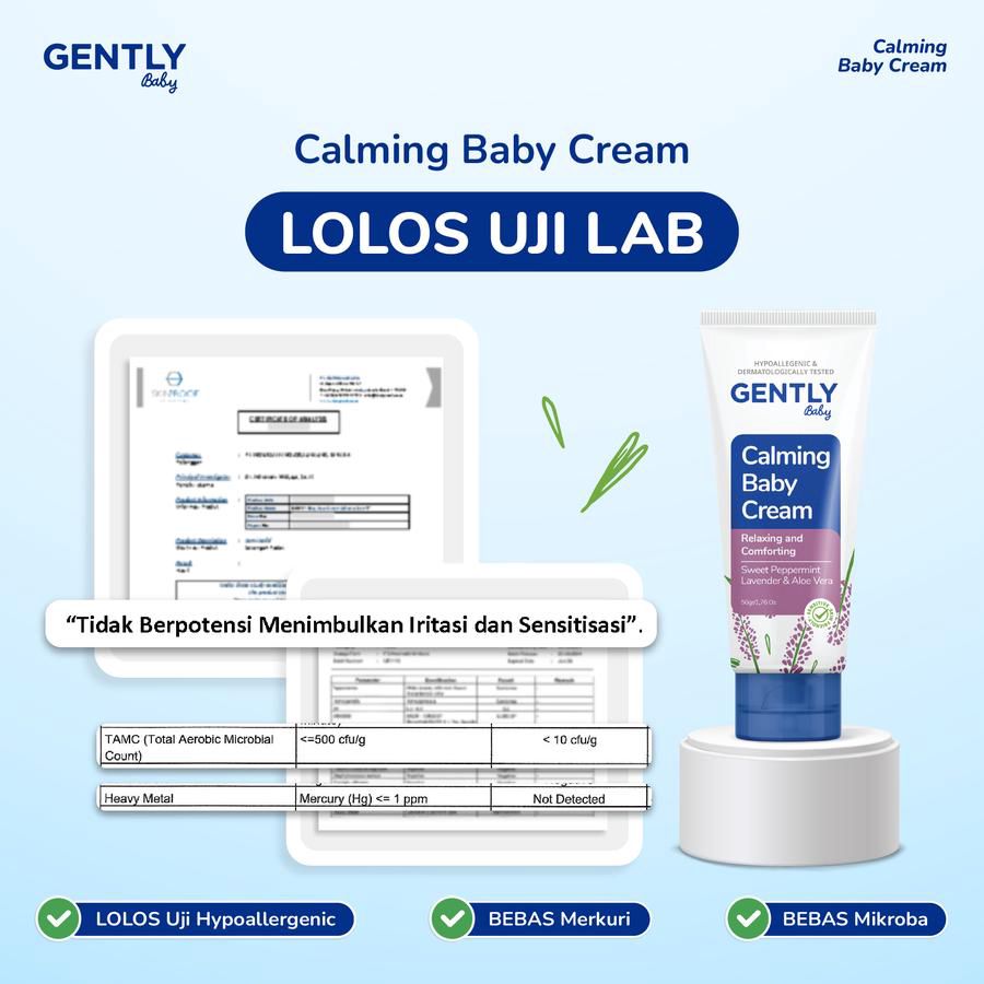 Gently Baby Calming Baby Cream Perawatan Bayi 20gram