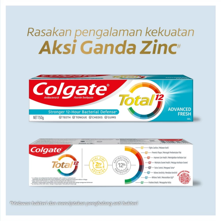Colgate Total 12 Advance Fresh Toothpaste 150gram