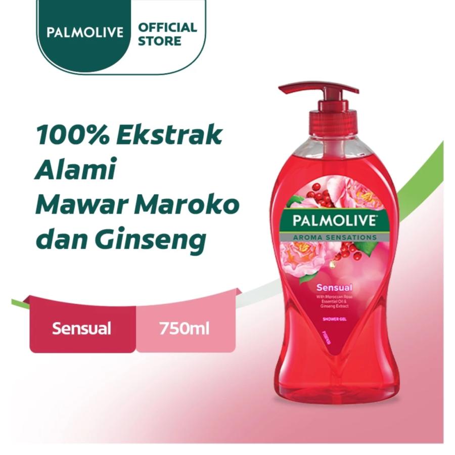 Palmolive Aroma Sensations Sensual Body Wash Bottle Pump 750ml