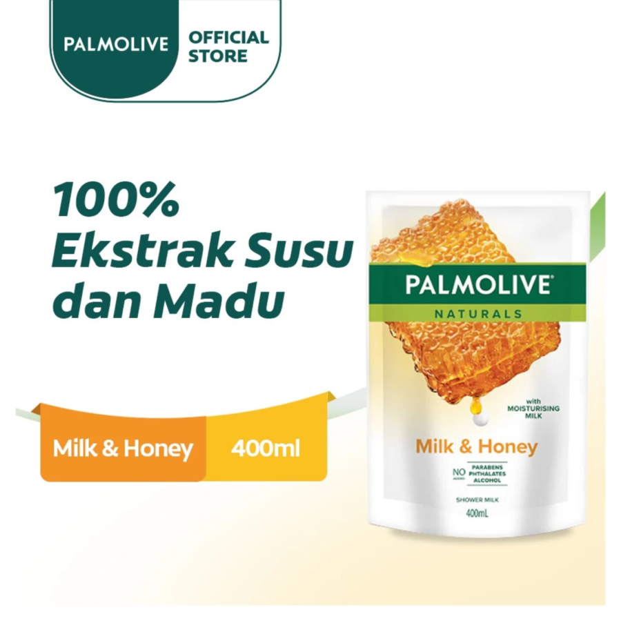 Palmolive Naturals Milk & Honey Body Wash Pouch