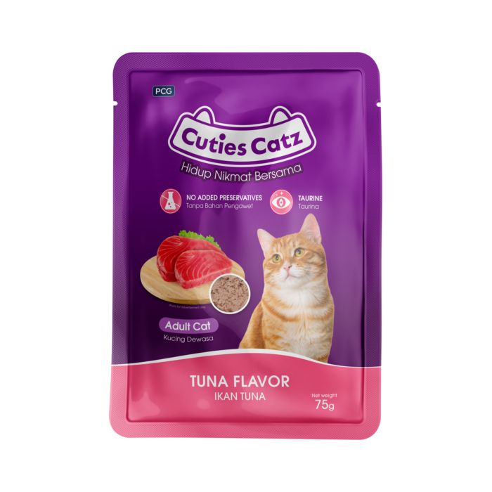 Cuties Catz Tuna Adult Makanan Kucing Basah Pouch
