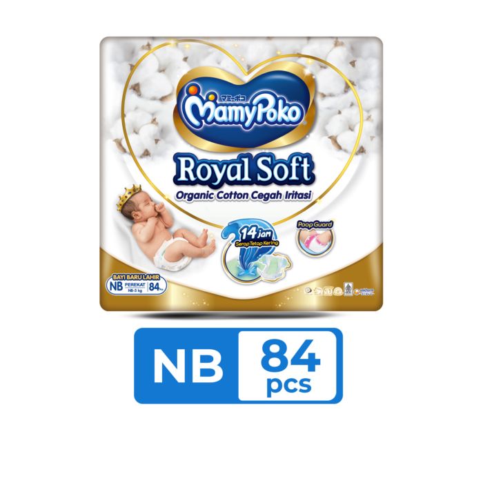 MamyPoko Royal Soft Tape Diapers NB84