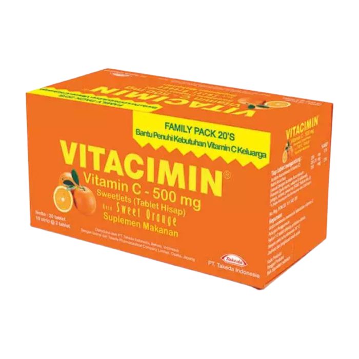 Vitacimin Vitamin C Hisap Rasa Jeruk 20 Tablet