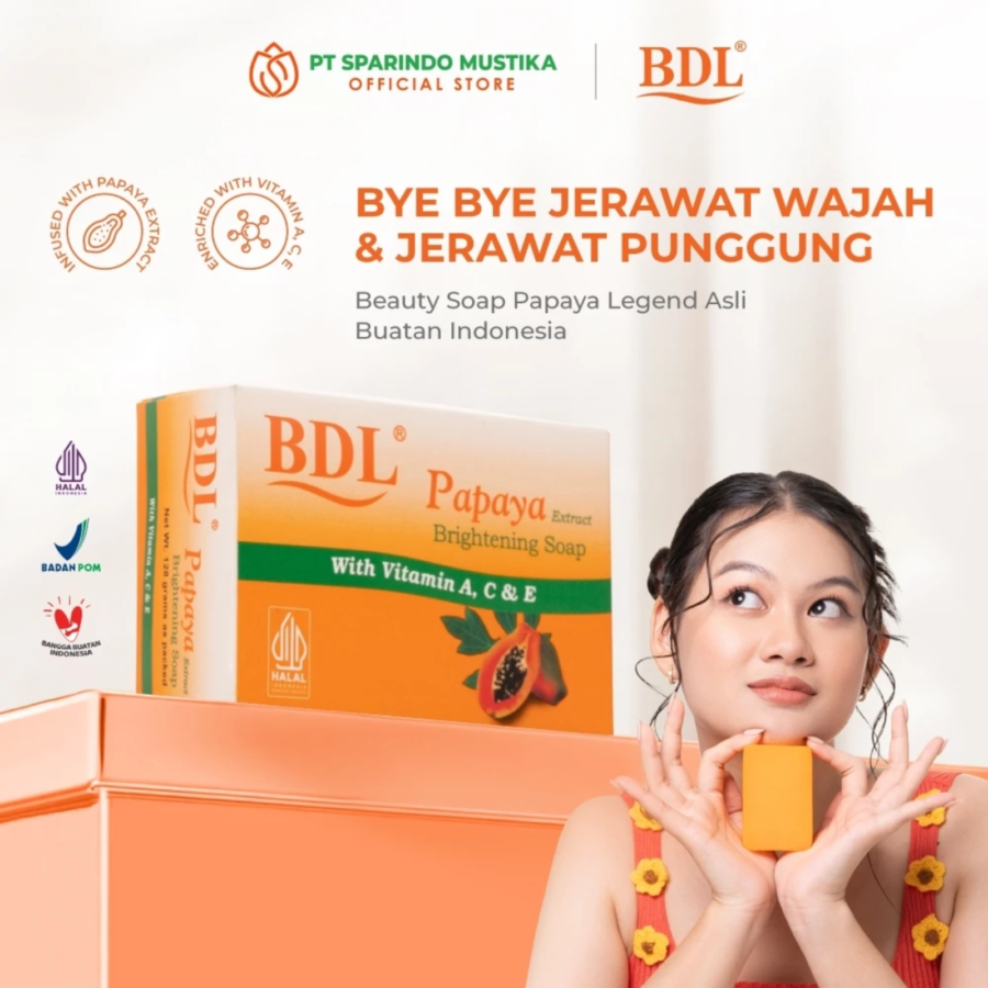 BDL Papaya Brightening Barsoap 128gram