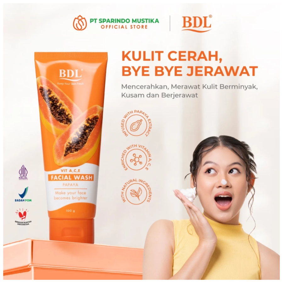 BDL Papaya Facial Wash 100gram
