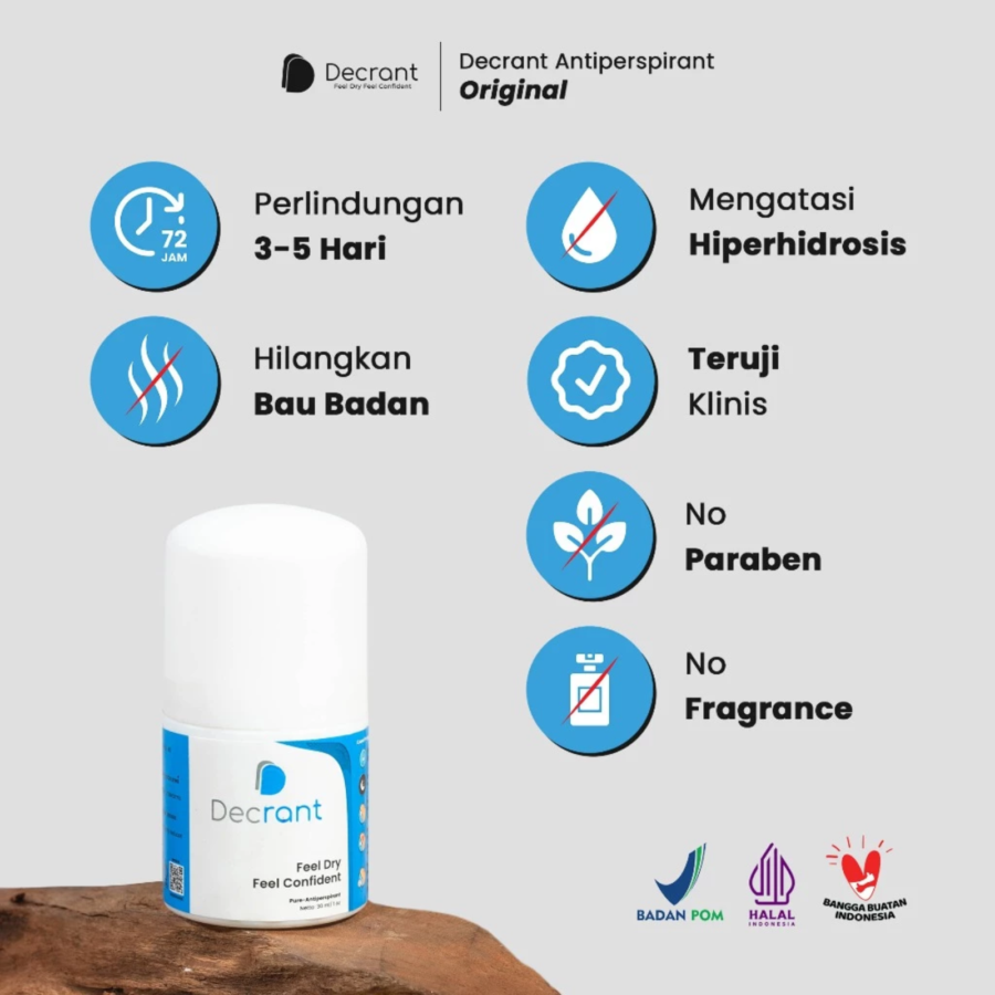 Decrant Original Deodorant Roll On 30ml