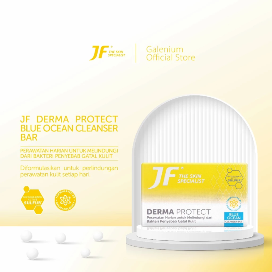 JF Sulfur Derma Protect Blue Ocean Cleanser Barsoap 90gram