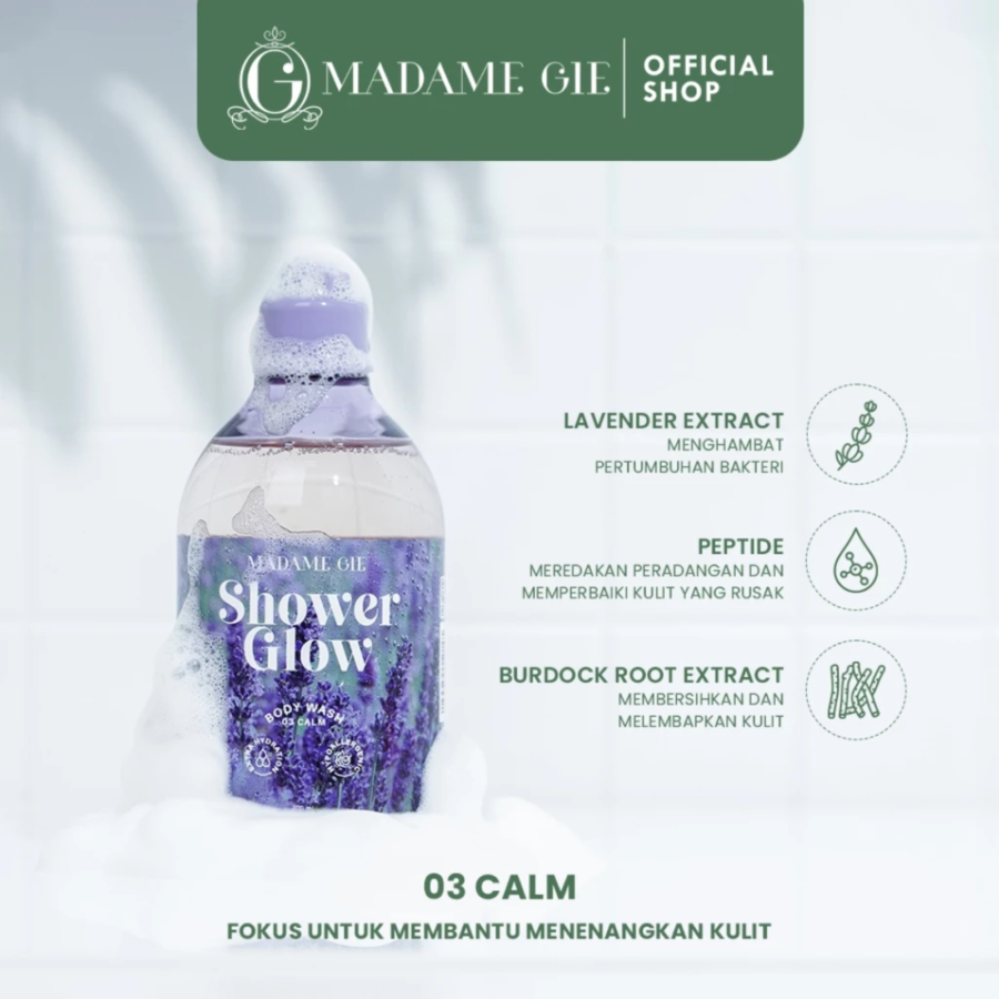 Madame Gie Shower Glow Calm Hydrating Body Wash 300ml