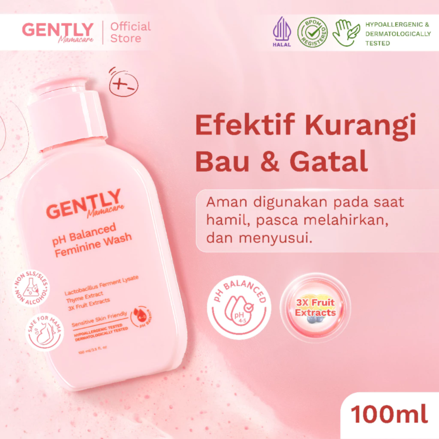 Gently Mamacare pH Balance Feminine Wash 100ml