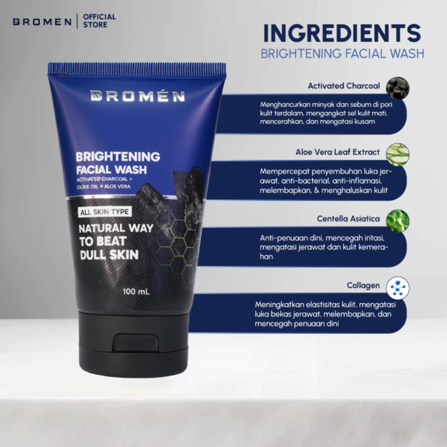 Bromen Brightening Facial Wash 100ml