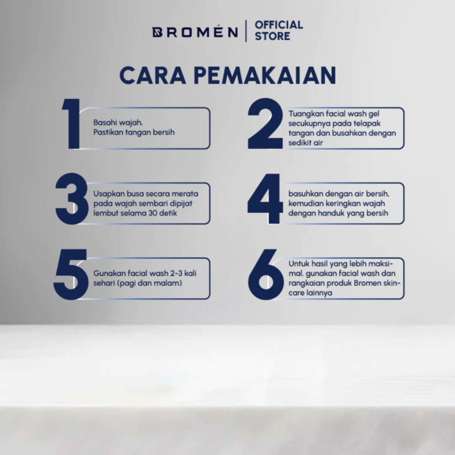 Bromen Brightening Facial Wash 100ml
