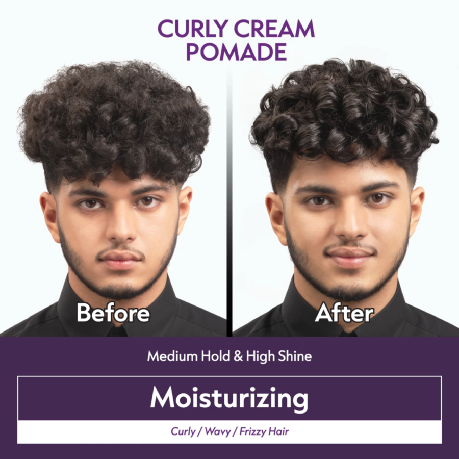 Captain Men's Care Curly Cream Pomade 80gram