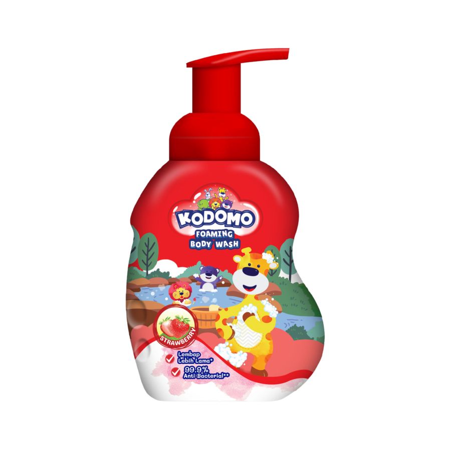 Kodomo Body Wash Gel Strawberry Sabun Bayi Botol 200ml