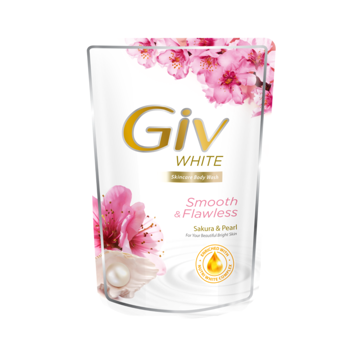 Giv Flawless White Sakura & Pearl Body Wash Pouch
