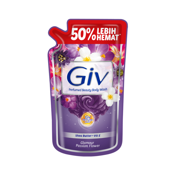 Giv Glamor Passion Flower Body Wash Pouch