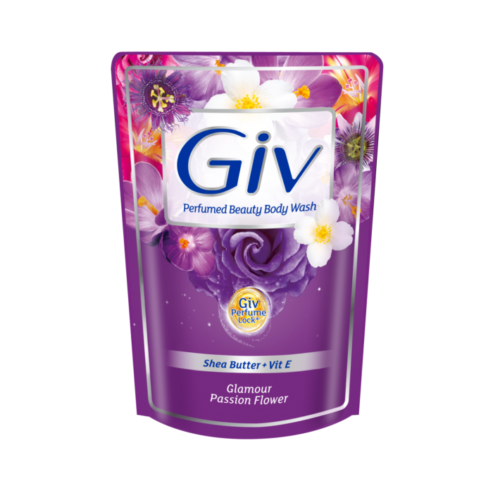 Giv Glamor Passion Flower Body Wash Pouch