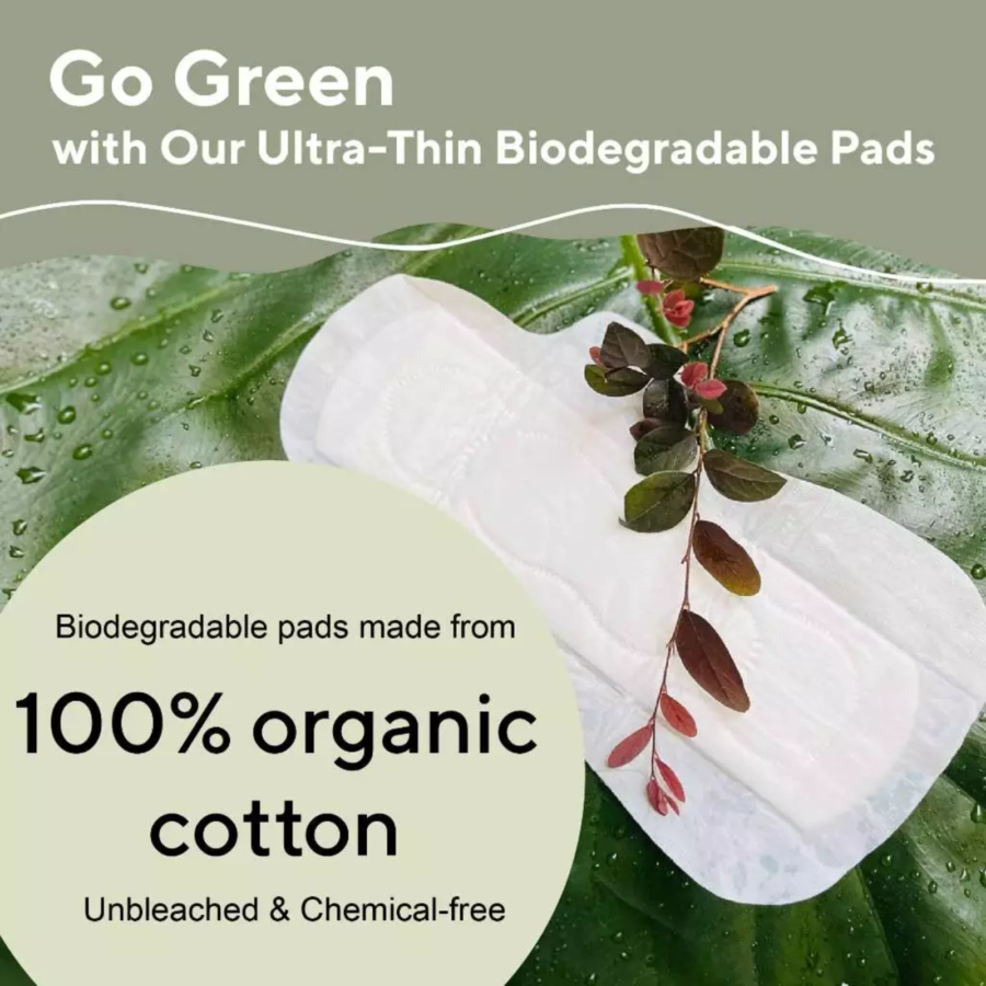 Med+ Heavy Organic Pads Wings 29cm Pembalit Kewanitaan 10pads