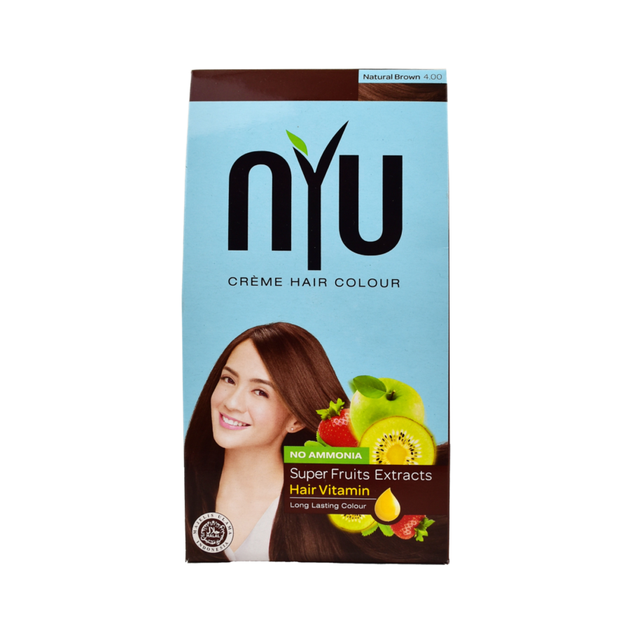 Bundle 3 NYU Creme Hair Colour Natural Brown 30ml