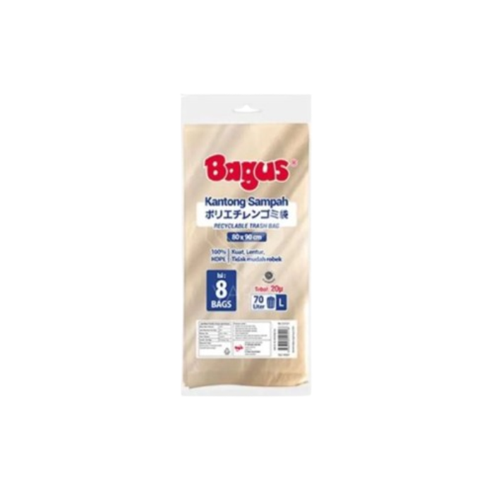Bagus Kantong Sampah Gold Size L 80 x 90 cm 70L