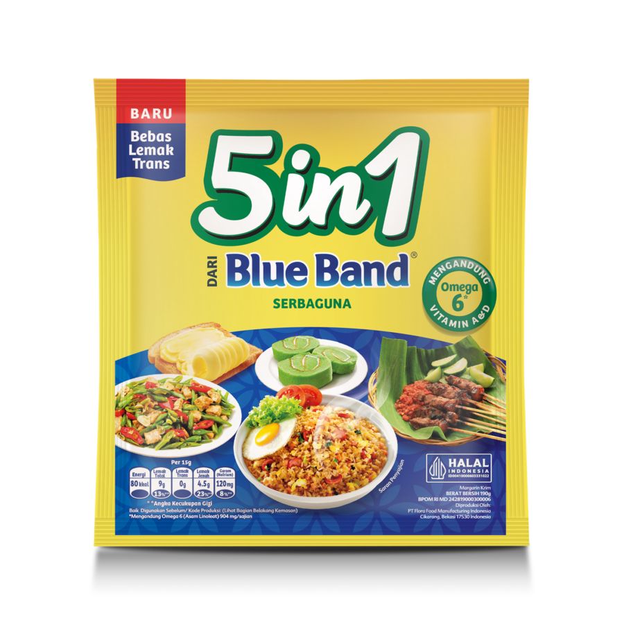 Blue Band 5in1 Serbaguna Margarine 190gram