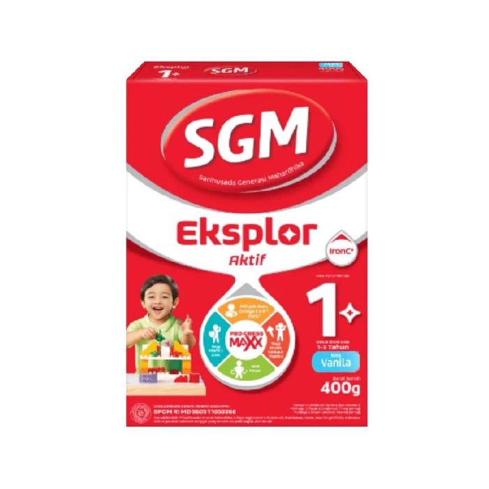 [Bundle 3] SGM Eksplor Aktif Vanilla 1-3 Tahun Susu Formula 400 gram