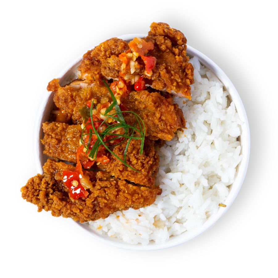 Rice Bowl Crispy Chicken Sambal Korek